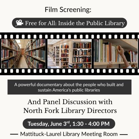 Advertisement for film screening and panel discussion