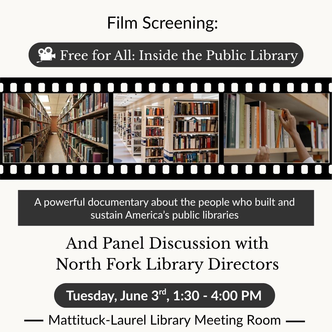 Advertisement for film screening and panel discussion